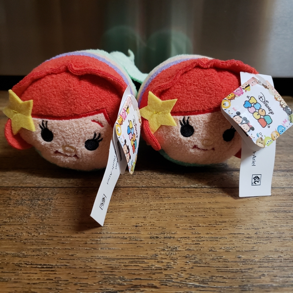 Set Of 2 Disney Tsum Tsum Princess Ariel Plush